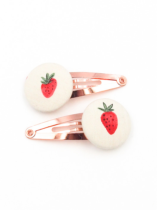 ozdoby do włosów dla dzieci Spinki do włosów w truskawki Strawberry