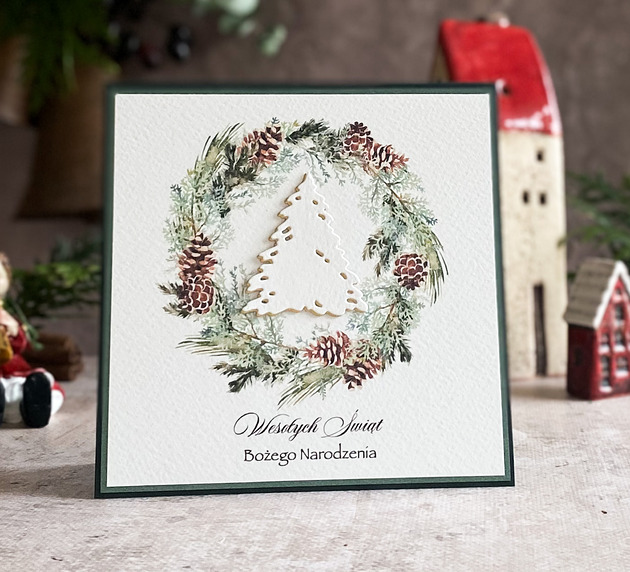 kartki świąteczne Personalizowana kartka na Boże Narodzenie, BN 10A