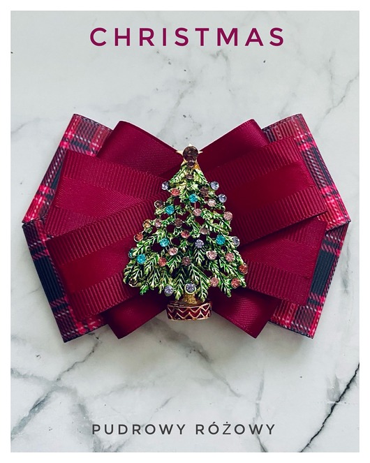 broszki Brosza z Choinką Święta Mikołajki