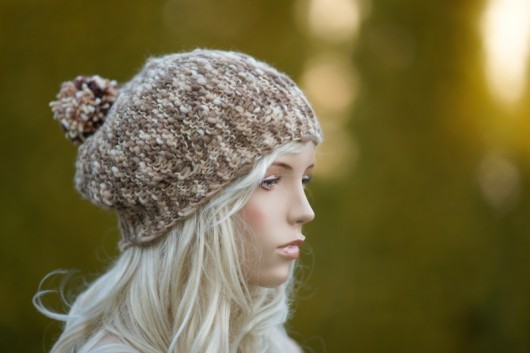 Beret z pomponem  HERBE DESIGN