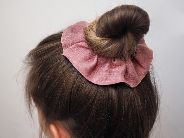 gumki do włosów Lniana gumka do włosów  Dusty Pink Linen