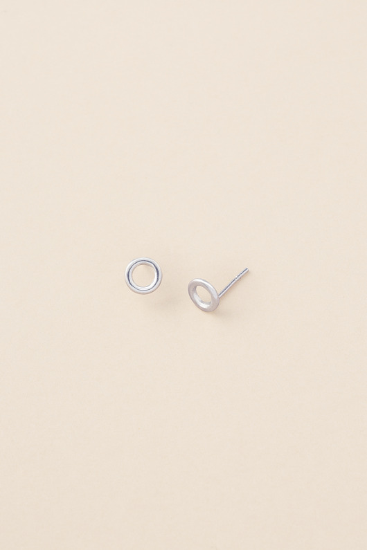 kolczyki pozłacane Koczyki KOŁO MINIMUM / srebro