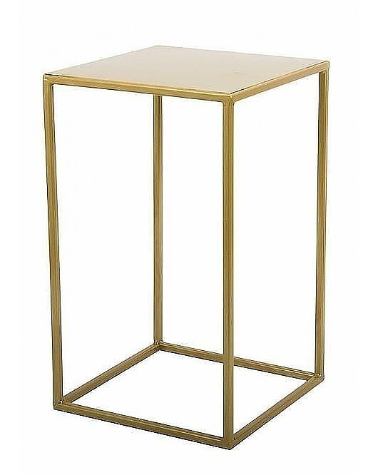 Kwietnik Metalowy Stojący Loft 40 cm Złoty MIA home
