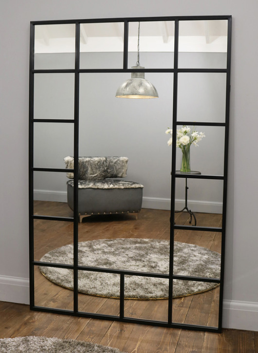 Lustro WOLTA w stalowej ramie 80 x 180 cm mashoko