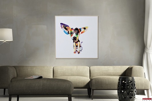 Obraz olejny dekoracyjny Chihuahua PopArt Home Design