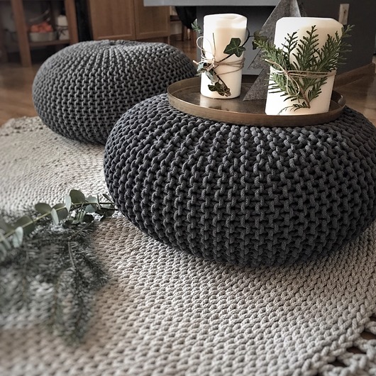 pufy do siedzenia Poducha, siedzisko , pufa " Small Lotos"