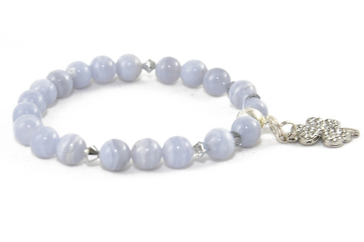 bransoletki z kamieni naturalnych Bransoletka Kamień naturalny  Chalcedon