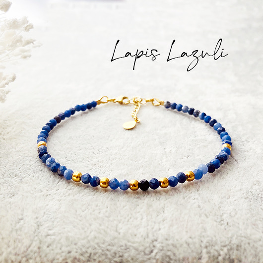 Bransoletka LAPIS LAZULI, bransoletka z kamieniami Anemon Atelier