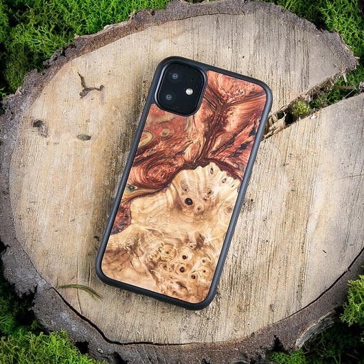 etui na telefon ETUI DREWNIANE UNIQUE - 4 ŻYWIOŁY OGIEŃ SAMSUNG
