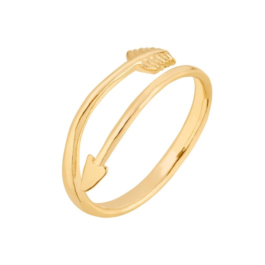 pierścionki złote Złoty pierścionek ze strzałą