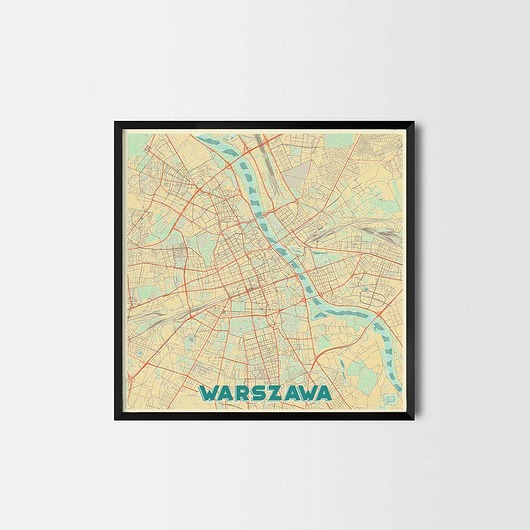 Plakat Warszawa Retro - CityArtPosters CityArtPosters