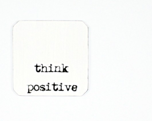 Think positive : podkładka pod kubek miniart