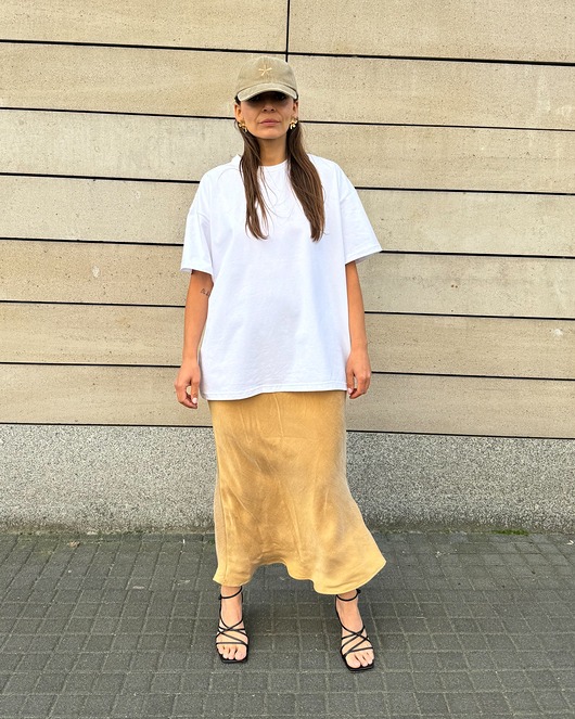 spódnice midi Spódnica Melody premium gold midi