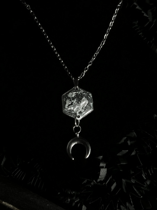 srebrne naszyjniki Noir Galaxy Kosmiczny naszyjnik - autorska kolekcja