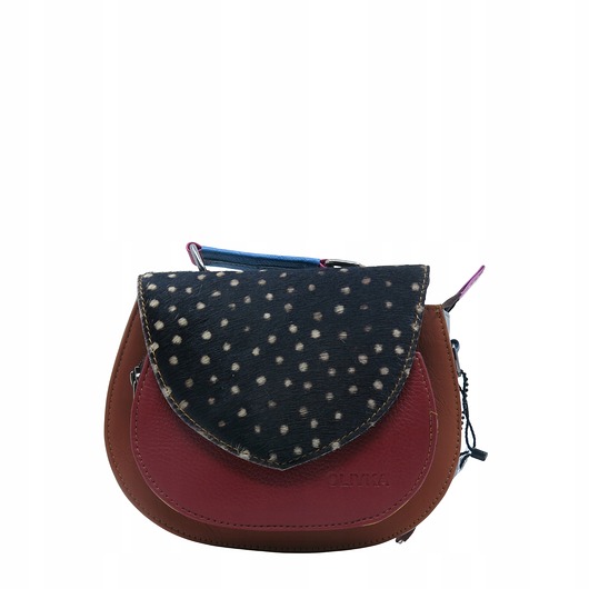 torby na ramię Torebka damska skórzana 4w1 obrotowa klapka, rączka, pasek unikatowa OLIVKA