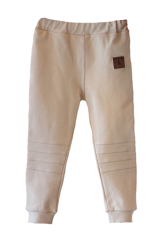 Spodnie BASIC beige  Little Gold King