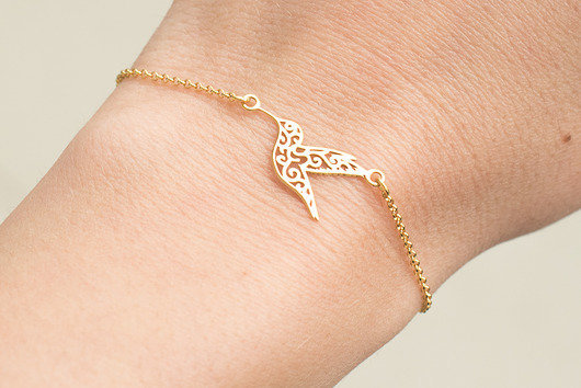 Bransoletka ze złotym kolibrem La Femme Jewellery
