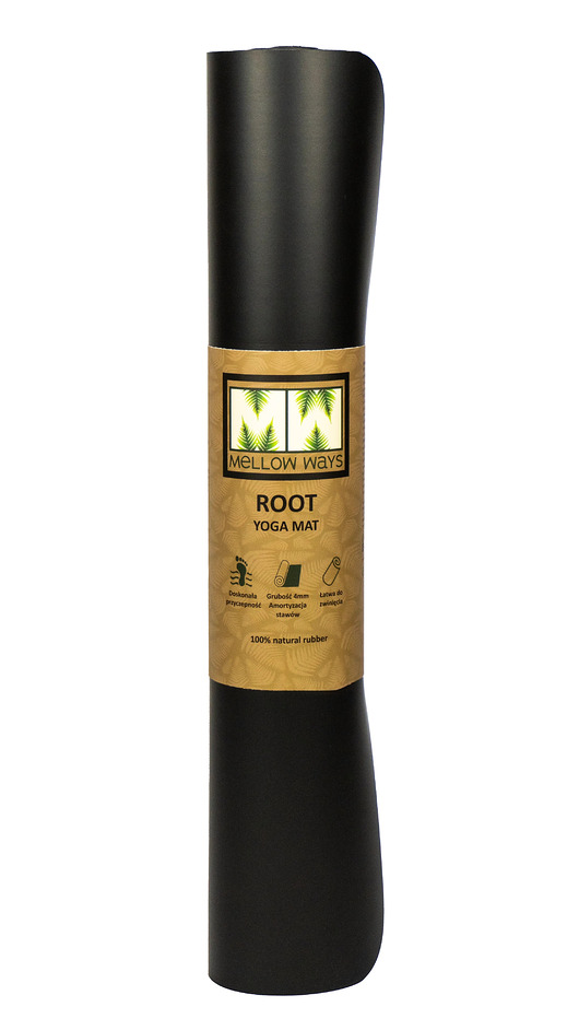akcesoria do jogi Mata do jogi antypoślizgowa ROOT 4mm Basalt, PU + naturalny kauczuk
