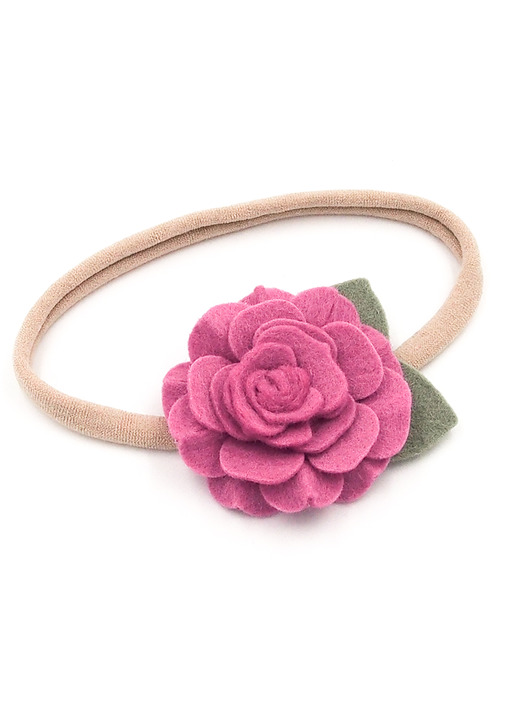 ozdoby do włosów dla dzieci Opaska do włosów Camelia Rose Pink
