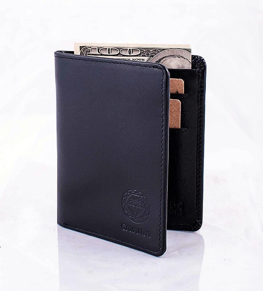 portfele męskie Portfel Męski SUPER-SLIM do garnituru PROMOCJA