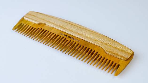 akcesoria różne Grzebień do włosów - drewniany