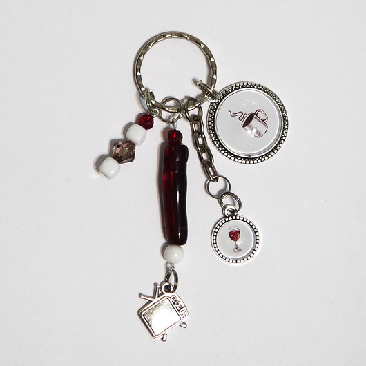 breloki Breloczek - Kawa, wino i tv