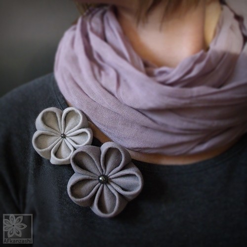 Double- Szarości AFkanzashi