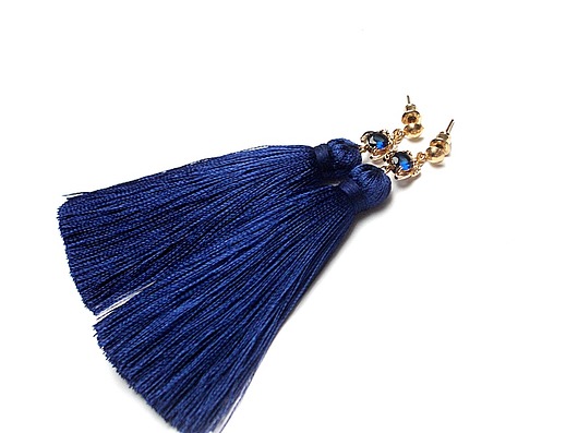 Boho navy /14-12-2018/ - kolczyki KiKa pracownia