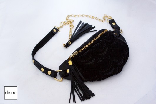 MINI black lace ekorre