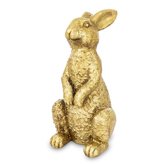ozdoby wielkanocne Dekoracja - figurka królika 44x20x23 cm złota CONILI