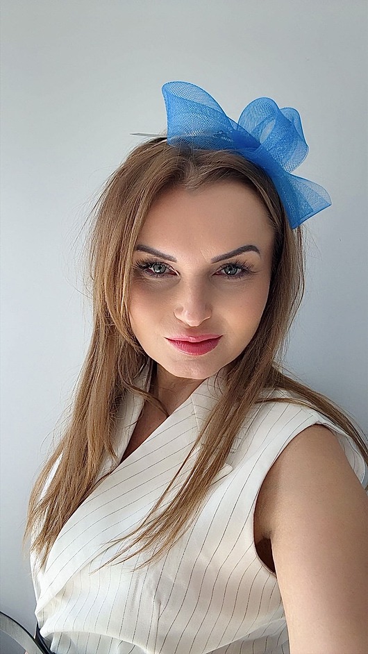 fascynatory Fascynator ślubny  FRESCA CHABROWY / inne kolory