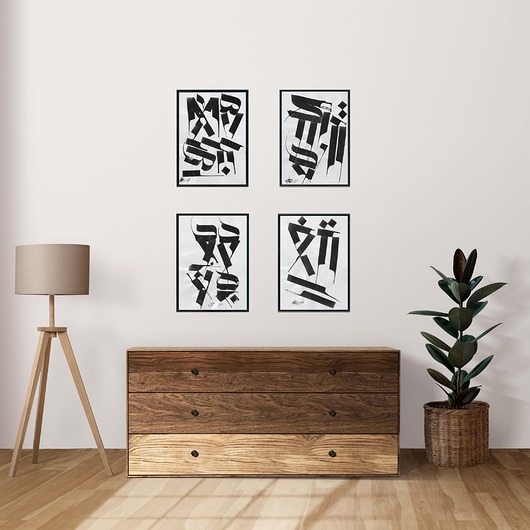 grafiki i ilustracje Kaligrafia/autorski alfabet/grafika