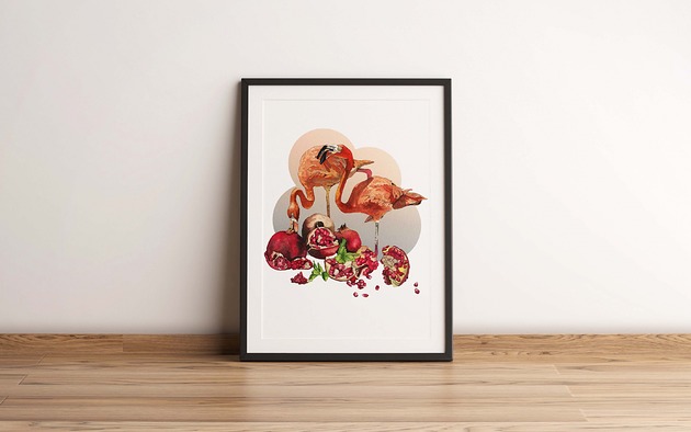 plakaty Plakat "Flamingi", A3