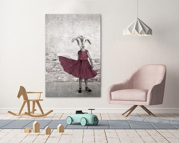 obrazy Obraz na płótnie - OBRAZ KOZAJA ŁUCJA 80x120cm