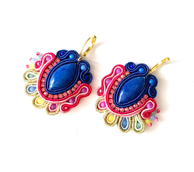 kolczyki soutache Sutaszowe kolczyki LEIRIA _ KOLEKCJA 2025