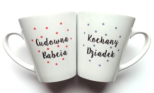 Kubki Latte BABCIA DZIADEK FarrowDesign