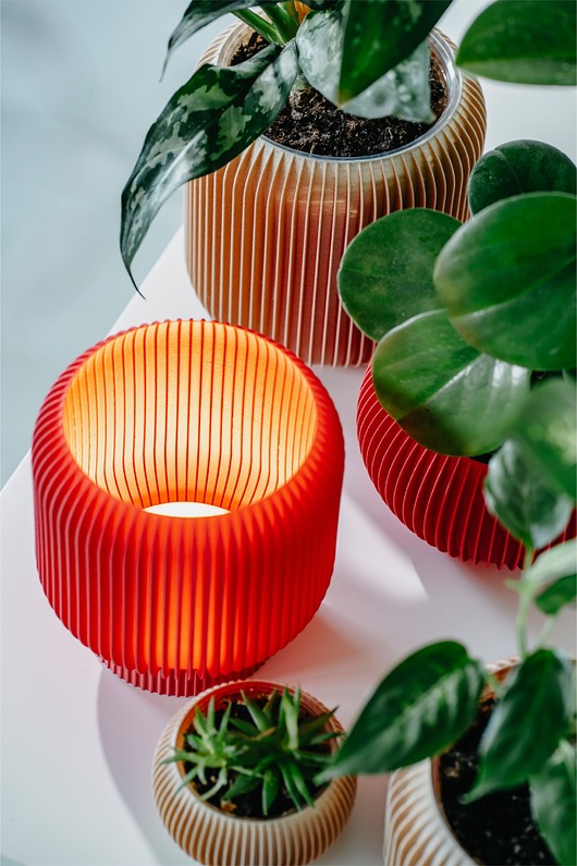 dekoracje świetlne Lampa 71L01.RED / bezprzewodowa / dotykowa