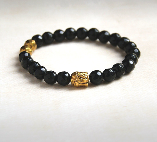bransoletki z kamieni naturalnych BUDDA :: onyks
