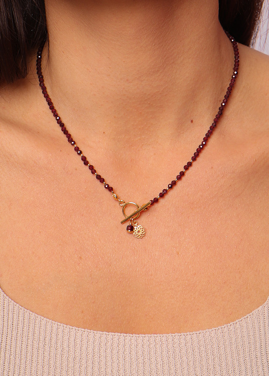 naszyjniki - inne Naszyjnik granat z zawieszką