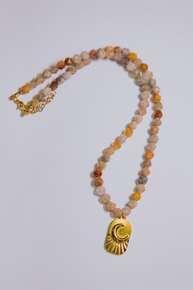 naszyjniki - inne Naszyjnik z dużych kamieni