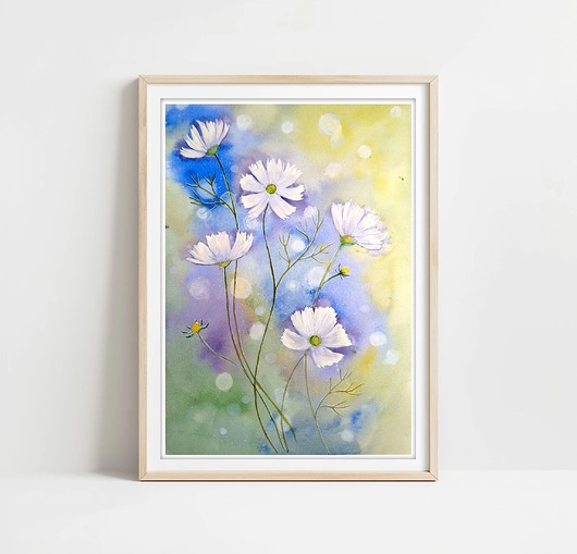 obrazy Oryginalna akwarela. Kosmosy A3