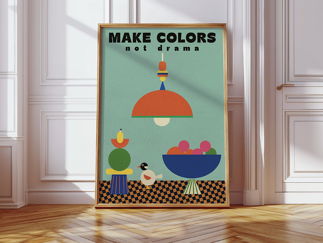 plakaty Plakat Make colors no drama