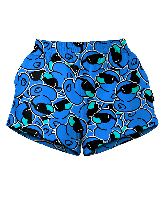 szorty damskie Shorty Spodenki Damskie DR.CROW Kaczki Blue