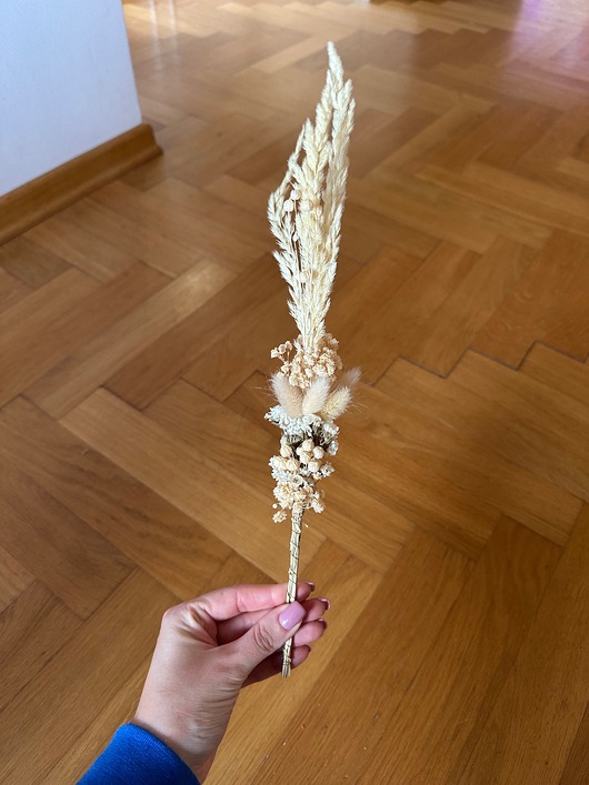 ozdoby wielkanocne Palemka wielkanocna biała/krem
