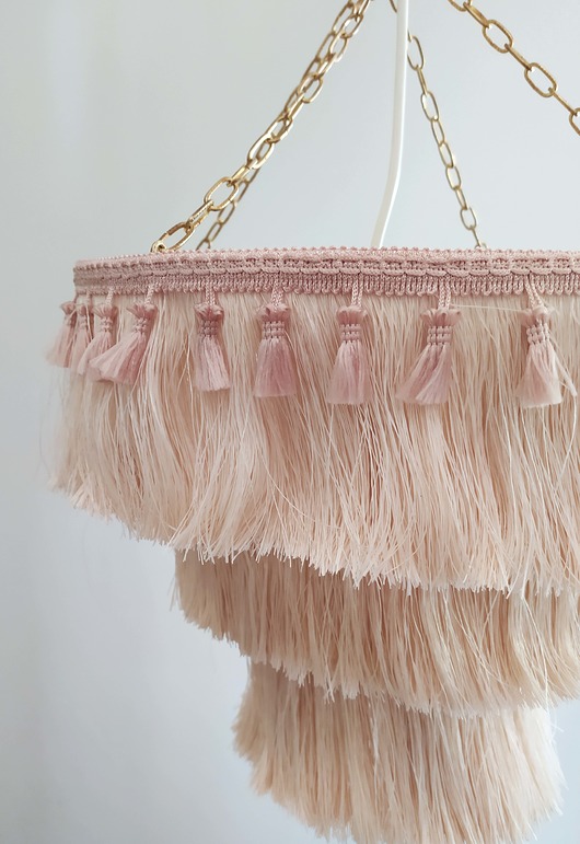 lampy wiszące Lampa Fringe beżowa