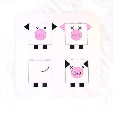 podstawka_4cows_01 Duet design