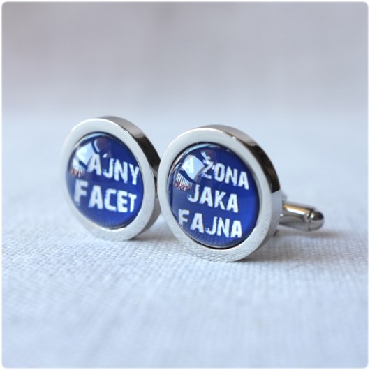 spinki dla Fajnego Faceta, co ma Fajną Żonę kameLeonia
