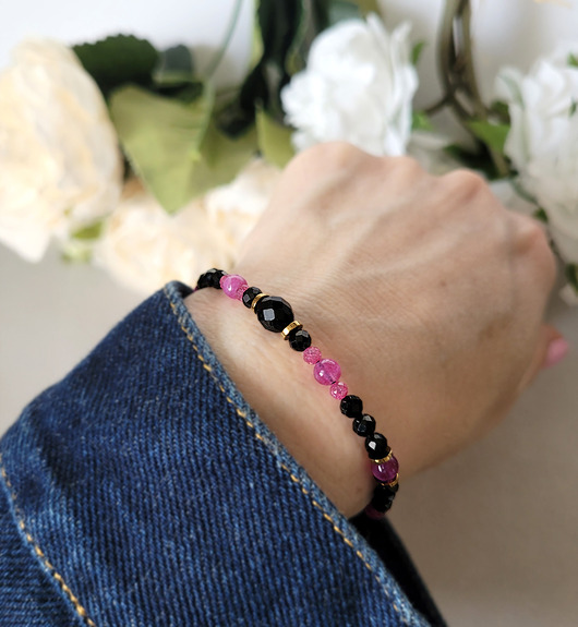 bransoletki z kamieni naturalnych OCHRONA i SUKCEs z Turmalinem