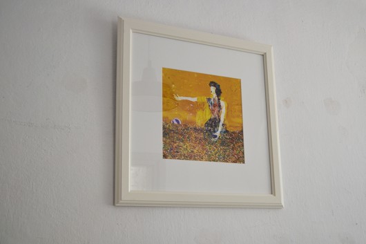 Śpiewy w polu/ 40 x 40 / papier Brevka
