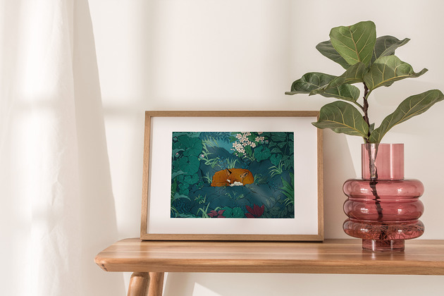 grafiki i ilustracje Plakat "Lis" wydruk